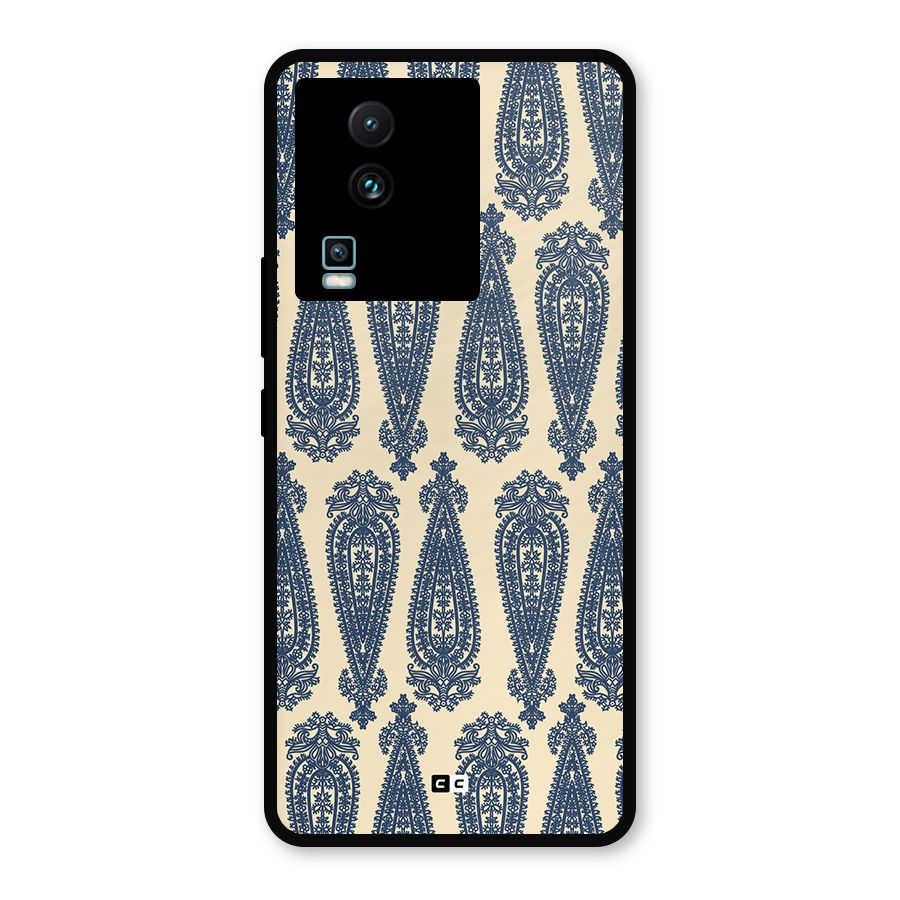 Kalamkari Design Metal Back Case for iQOO Neo 7