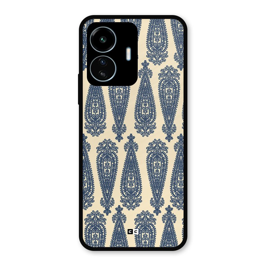 Kalamkari Design Metal Back Case for vivo iQOO Z6 Lite 5G