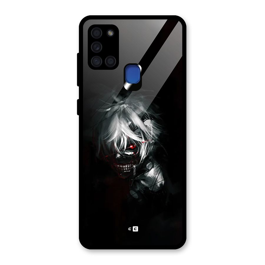 Kaneki Ken Dark Side Glass Back Case for Galaxy A21s