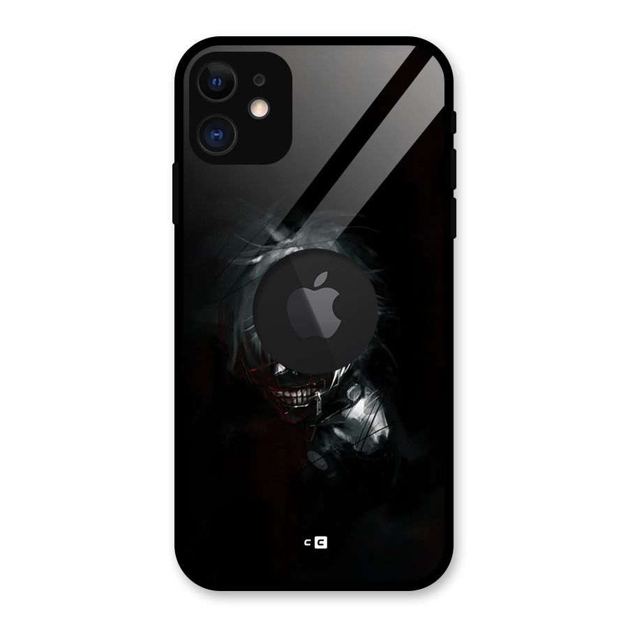 Kaneki Ken Dark Side Glass Back Case for iPhone 11 Logo Cut