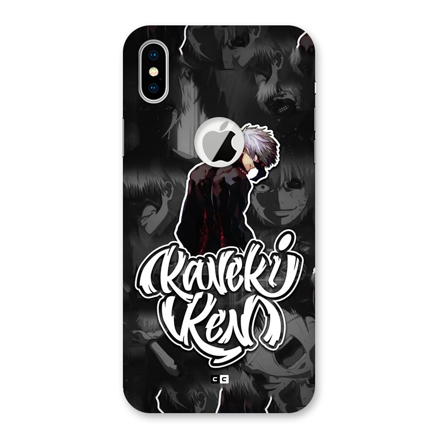 Kaneki Ken Manga Art Back Case for iPhone X Logo Cut
