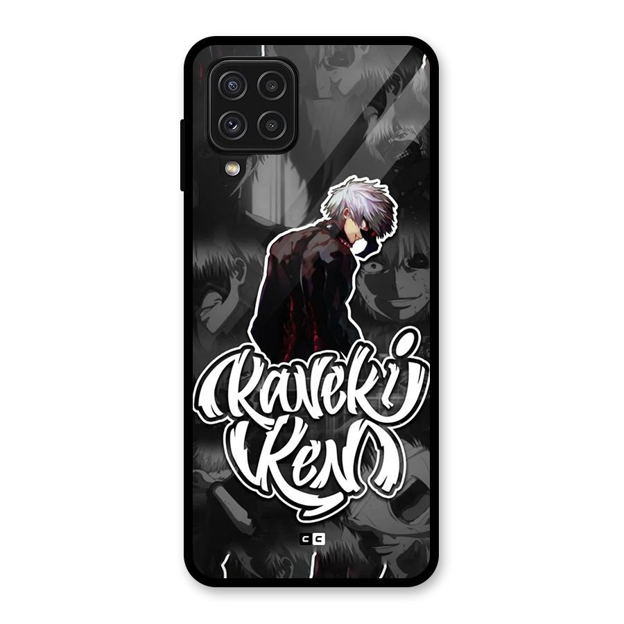 Kaneki Ken Manga Art Glass Back Case for Galaxy A22 4G