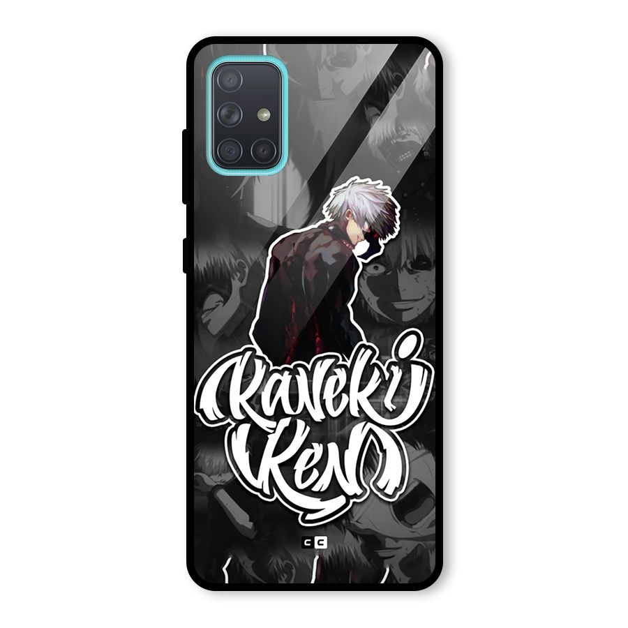 Kaneki Ken Manga Art Glass Back Case for Galaxy A71