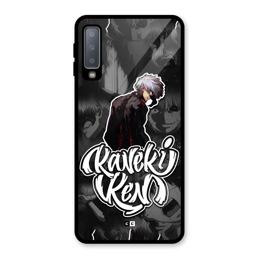 Kaneki Ken Manga Art Glass Back Case for Galaxy A7 (2018)