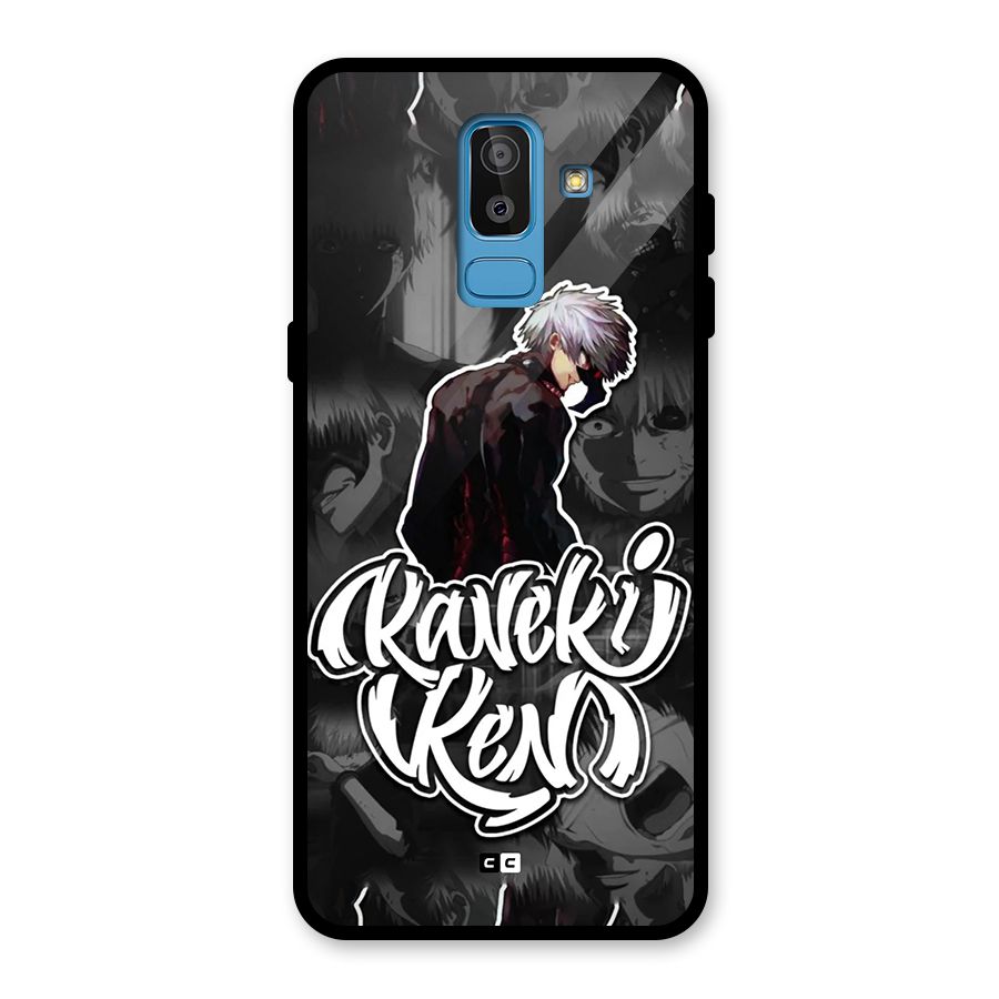 Kaneki Ken Manga Art Glass Back Case for Galaxy J8