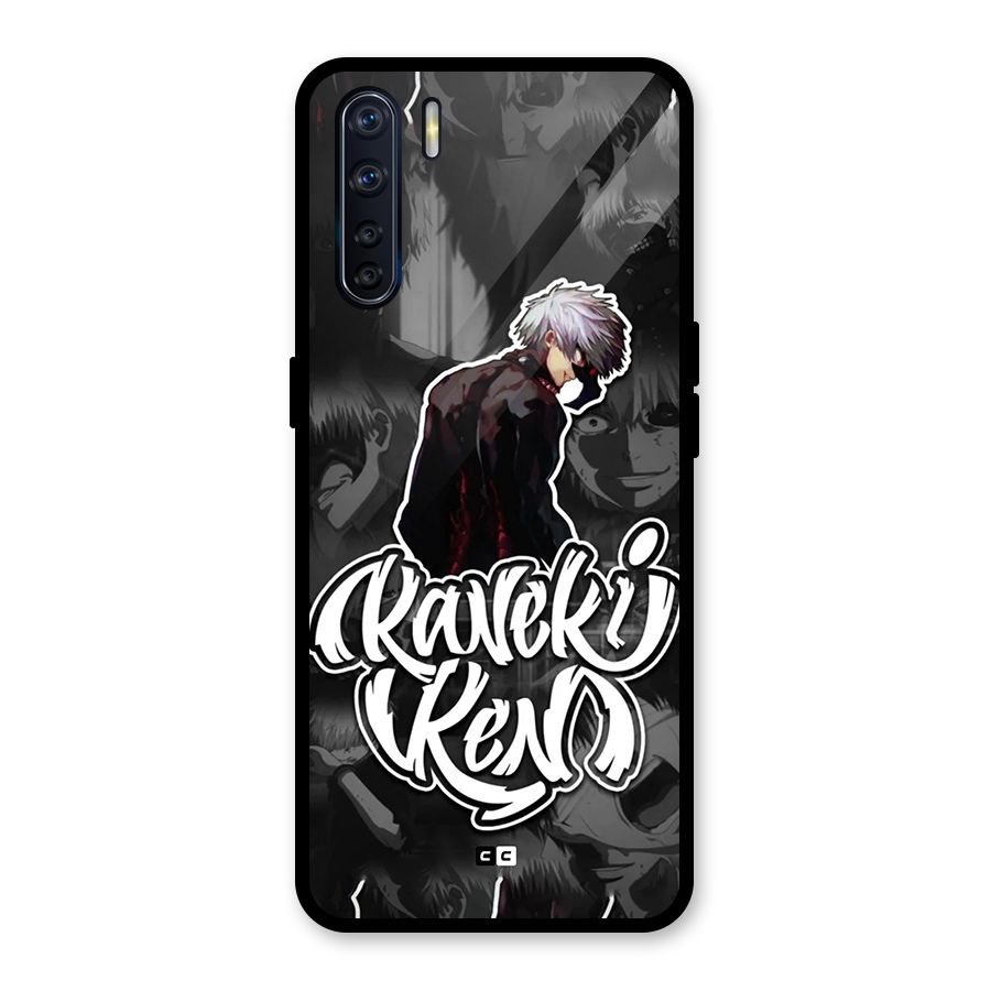 Kaneki Ken Manga Art Glass Back Case for Oppo F15