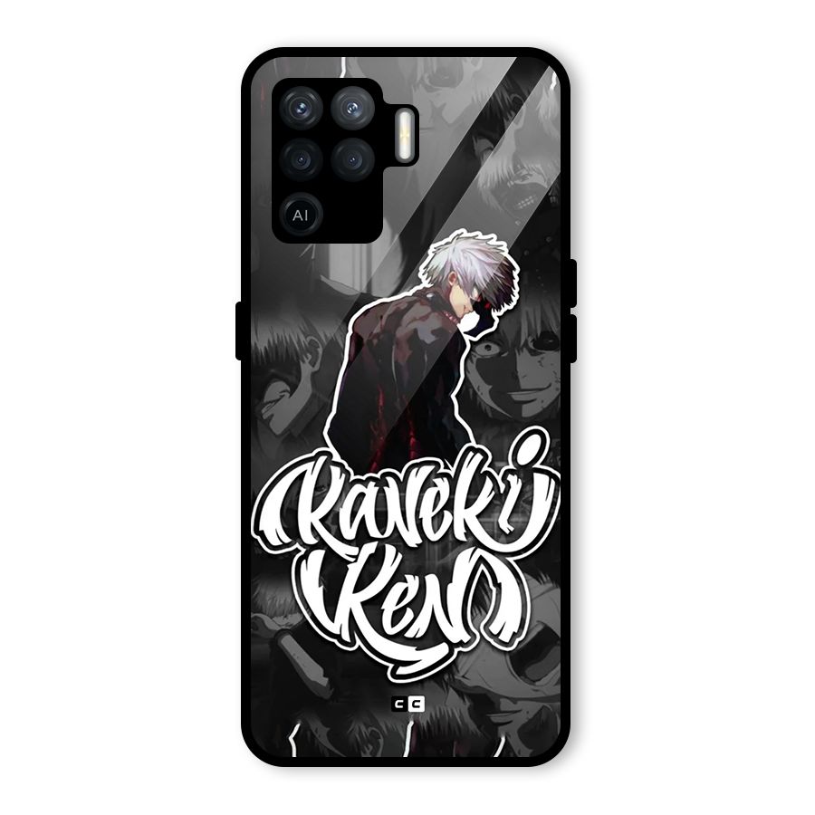 Kaneki Ken Manga Art Glass Back Case for Oppo F19 Pro