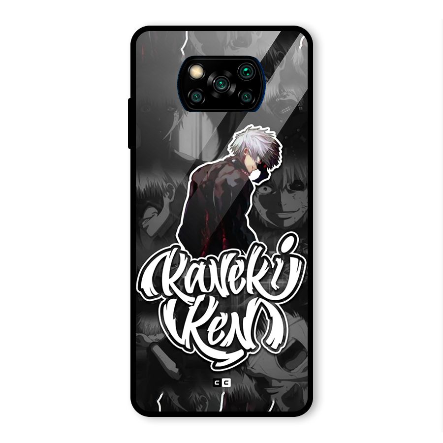 Kaneki Ken Manga Art Glass Back Case for Poco X3 Pro