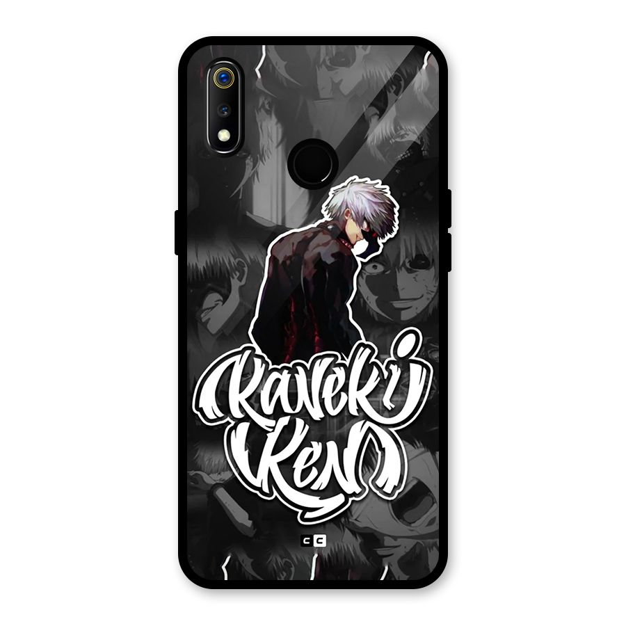 Kaneki Ken Manga Art Glass Back Case for Realme 3i