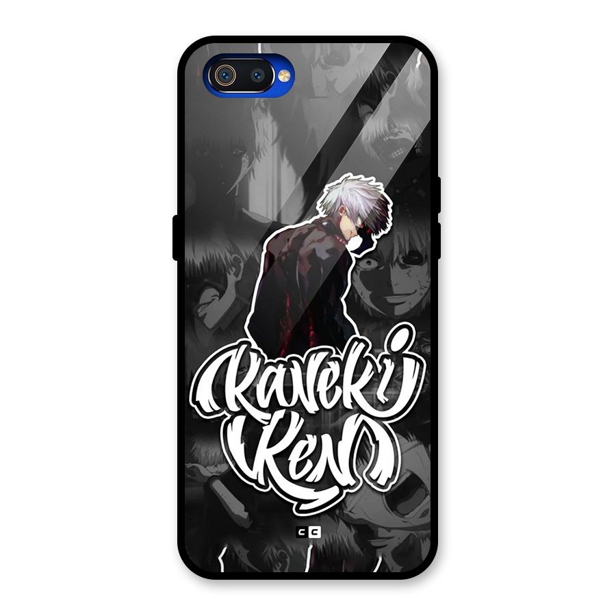Kaneki Ken Manga Art Glass Back Case for Realme C2