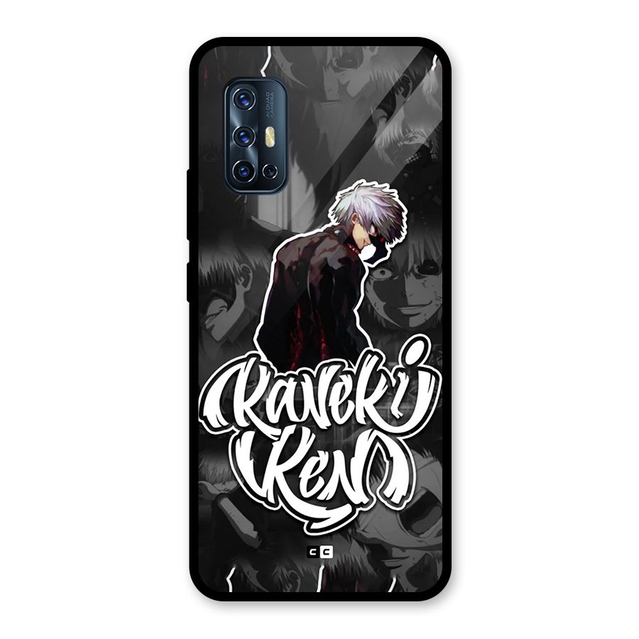 Kaneki Ken Manga Art Glass Back Case for Vivo V17