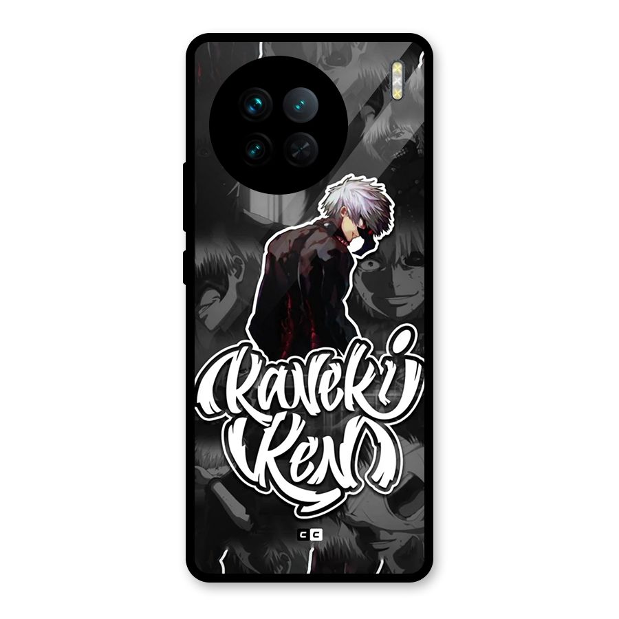 Kaneki Ken Manga Art Glass Back Case for Vivo X90