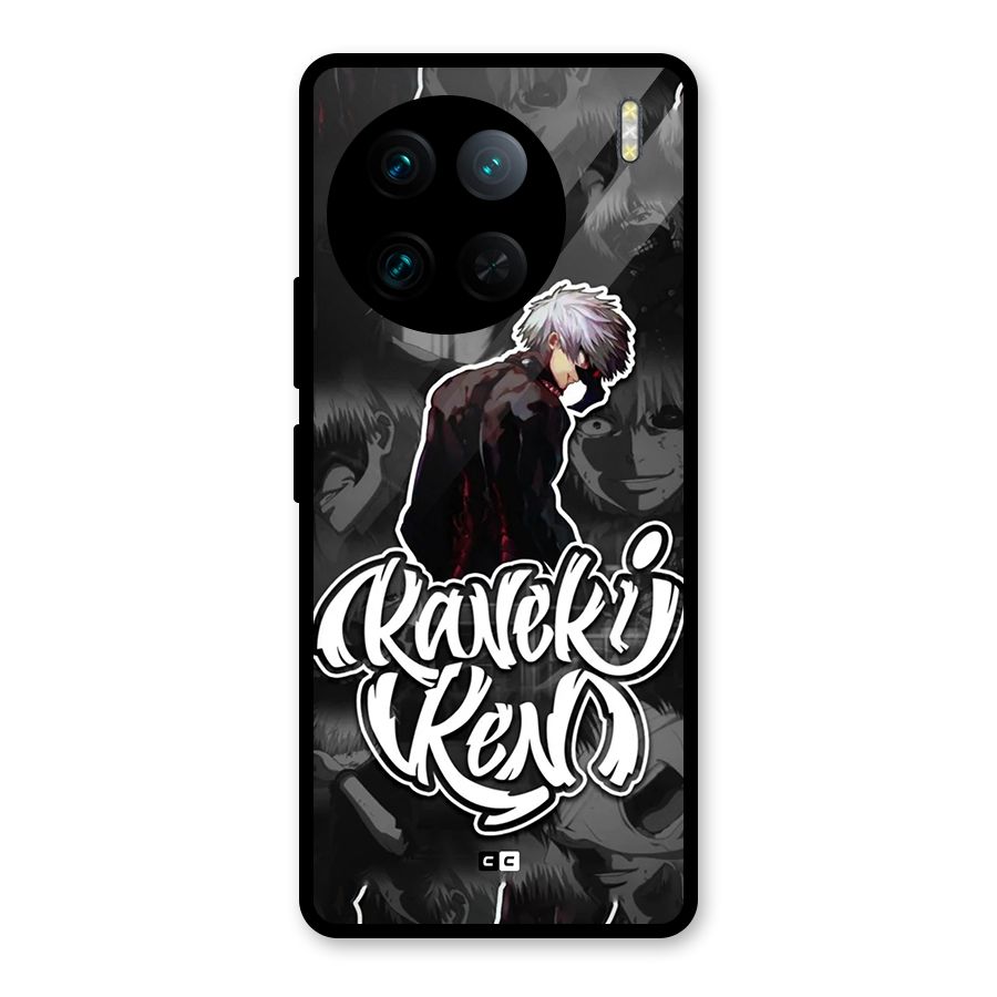 Kaneki Ken Manga Art Glass Back Case for Vivo X90 Pro