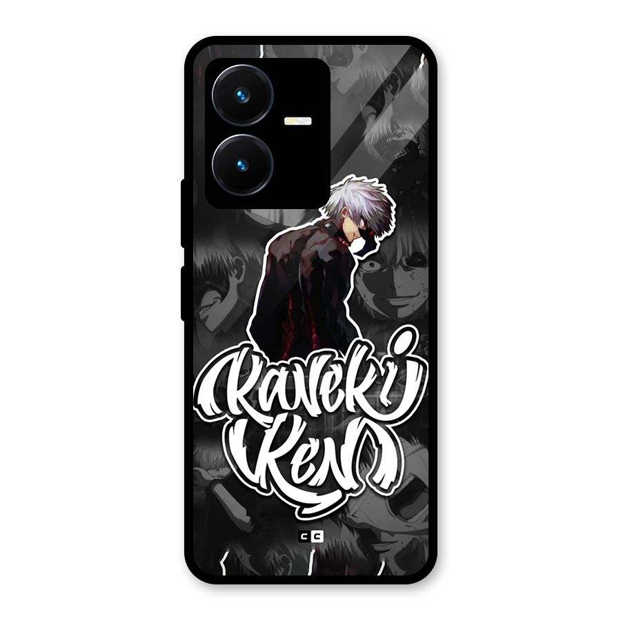 Kaneki Ken Manga Art Glass Back Case for Vivo Y22