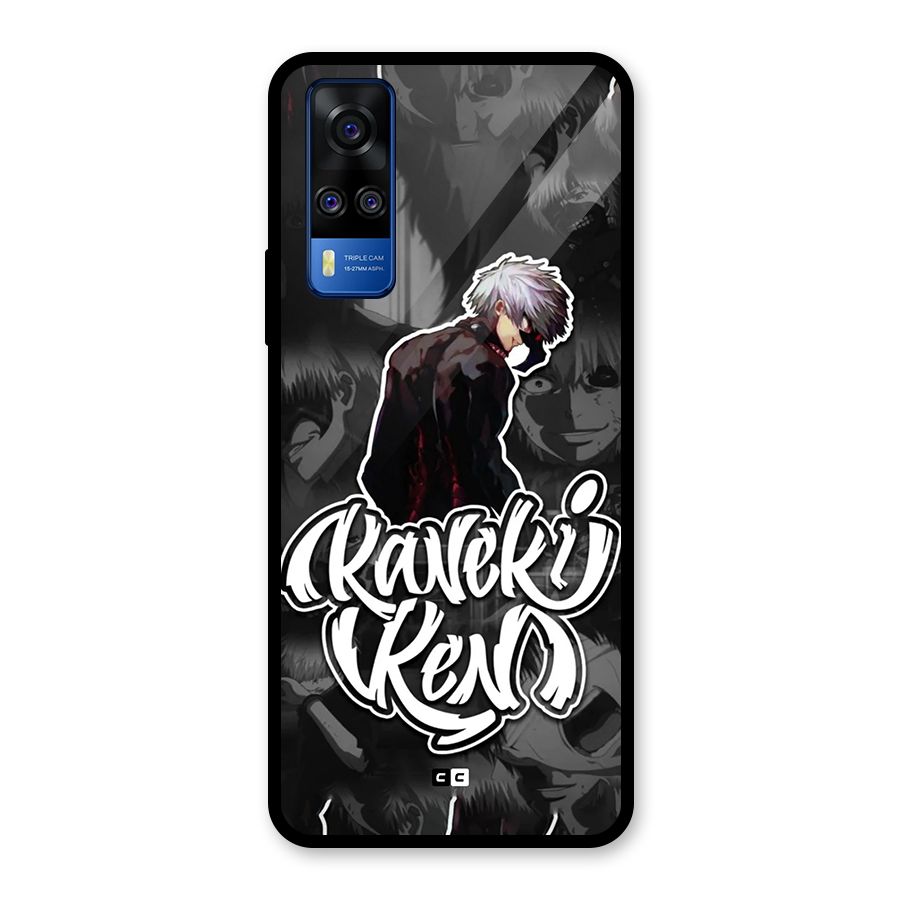 Kaneki Ken Manga Art Glass Back Case for Vivo Y31