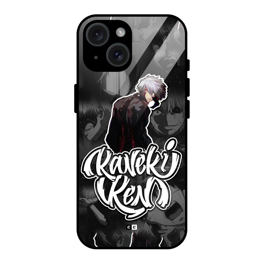 Kaneki Ken Manga Art Glass Back Case for iPhone 15