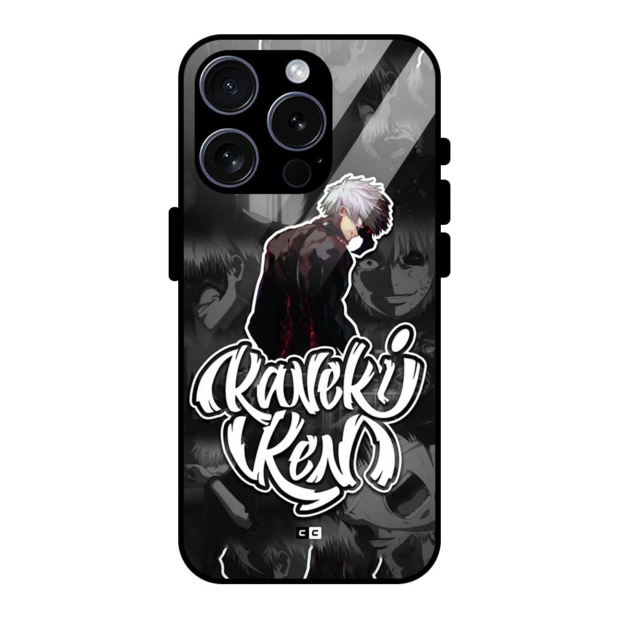 Kaneki Ken Manga Art Glass Back Case for iPhone 15 Pro