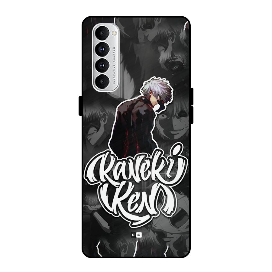 Kaneki Ken Manga Art Metal Back Case for Oppo Reno4 Pro