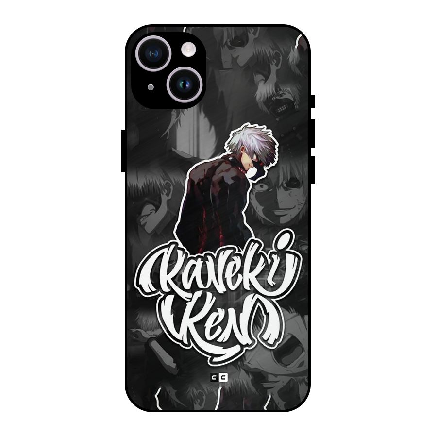 Kaneki Ken Manga Art Metal Back Case for iPhone 14 Plus