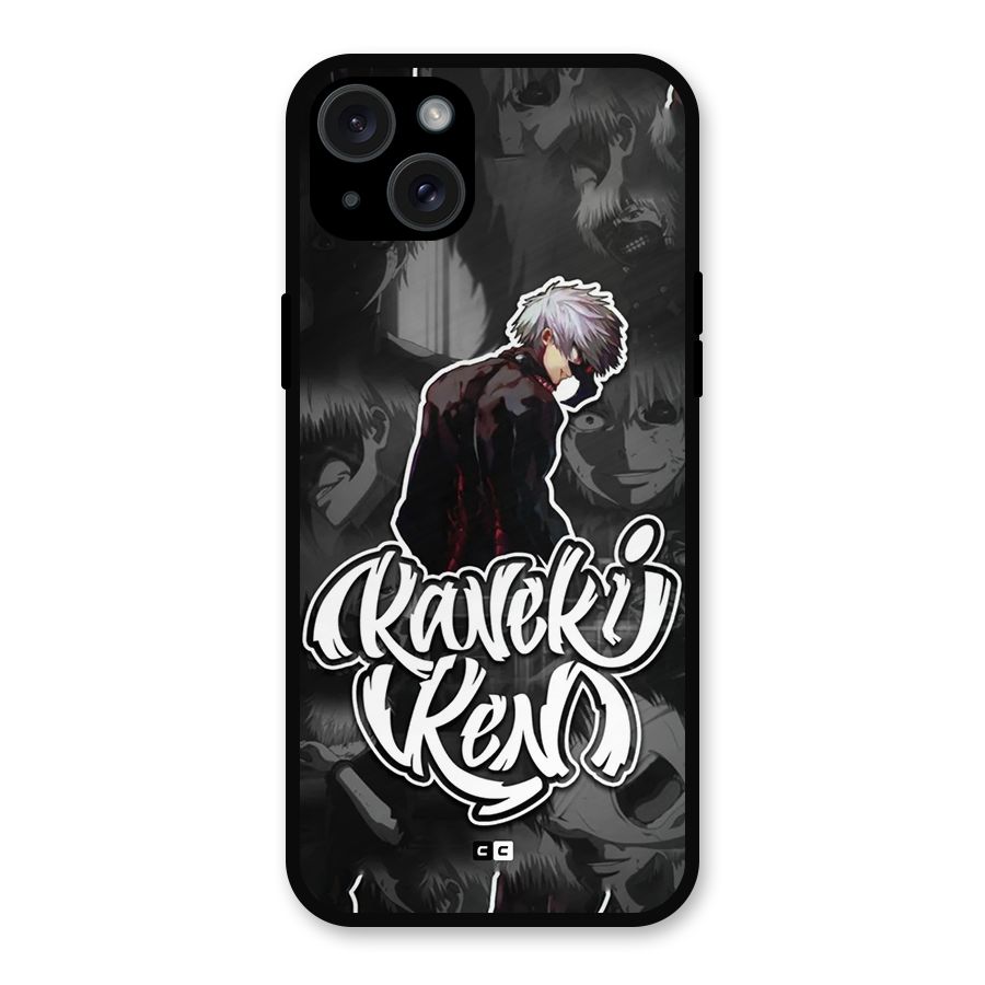 Kaneki Ken Manga Art Metal Back Case for iPhone 15 Plus