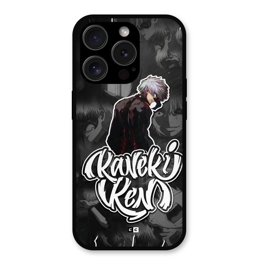Kaneki Ken Manga Art Metal Back Case for iPhone 15 Pro