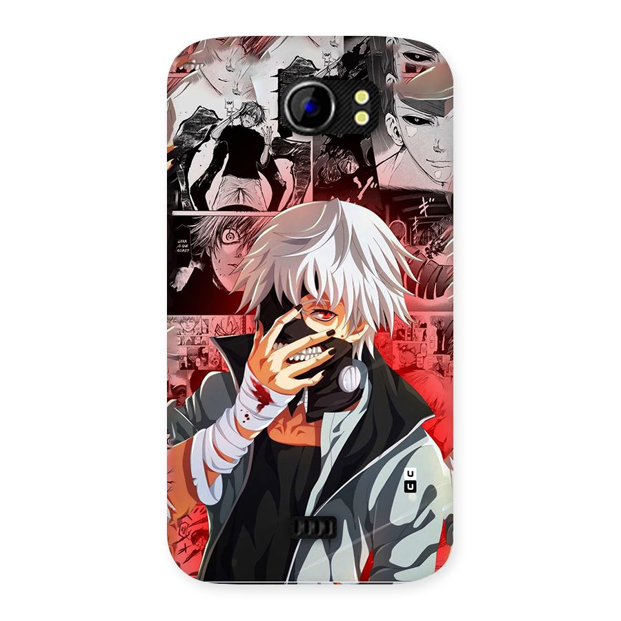 Kaneki Ken Manga Style Back Case for Canvas 2 A110
