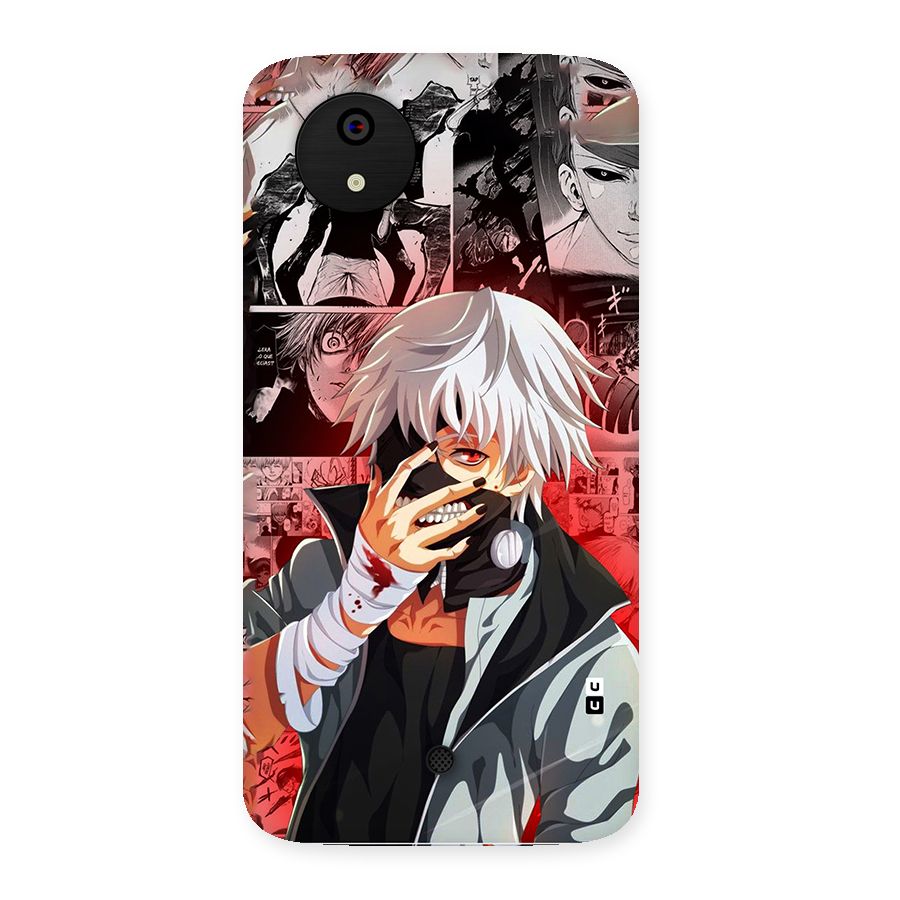 Kaneki Ken Manga Style Back Case for Canvas A1  AQ4501
