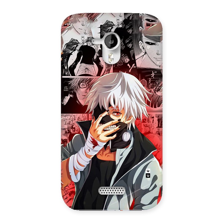 Kaneki Ken Manga Style Back Case for Canvas HD A116