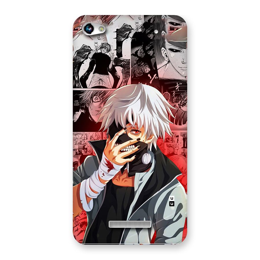 Kaneki Ken Manga Style Back Case for Canvas Hue 2 A316