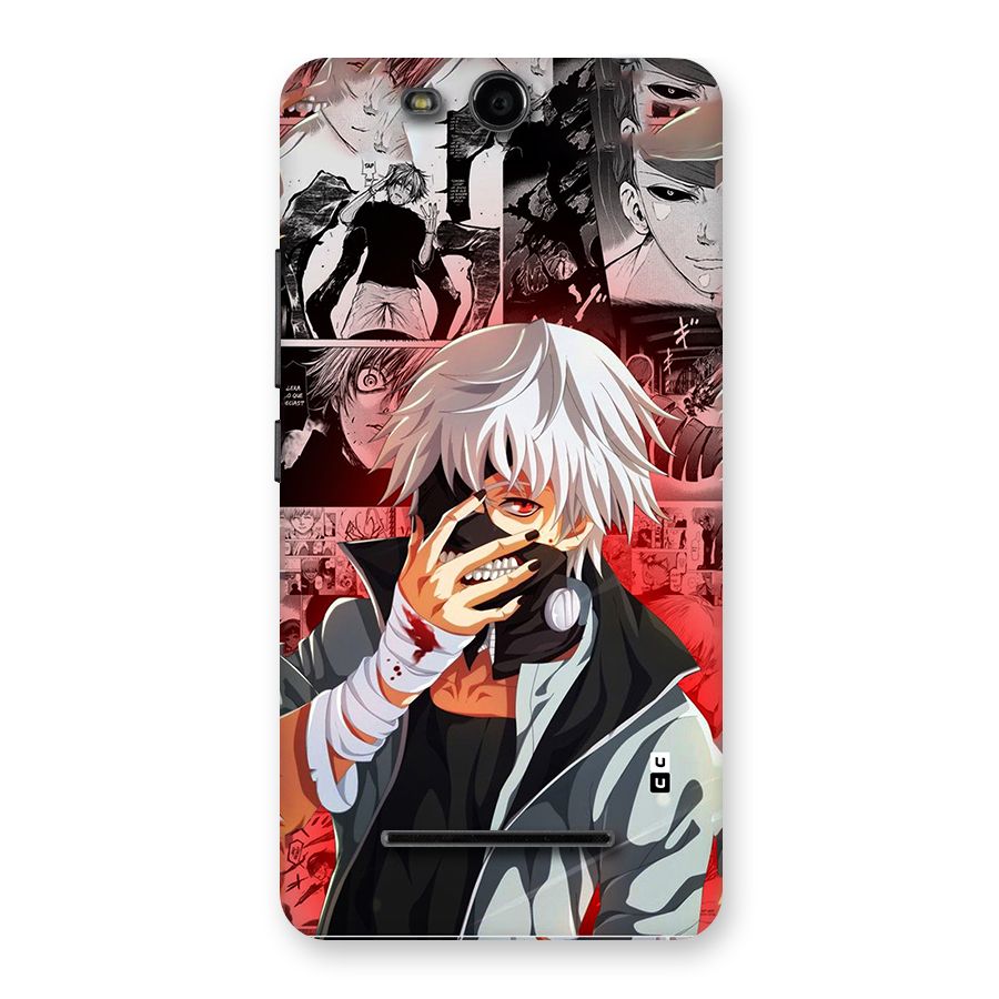 Kaneki Ken Manga Style Back Case for Canvas Juice 3 Q392