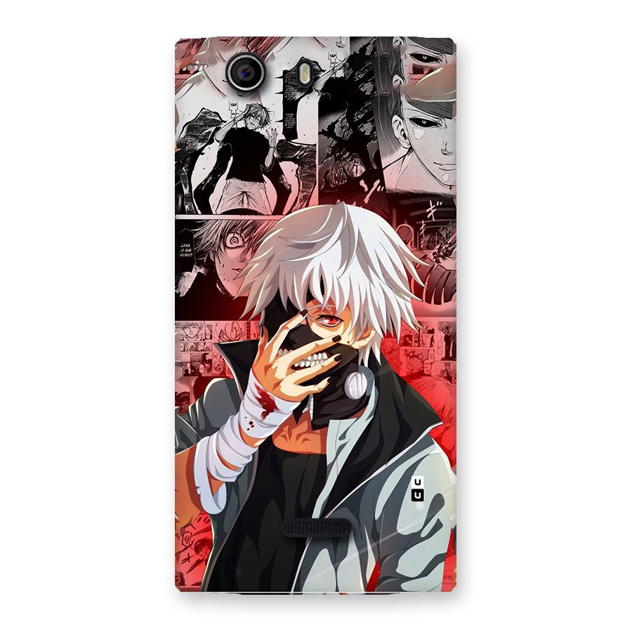Kaneki Ken Manga Style Back Case for Canvas Nitro 2 E311