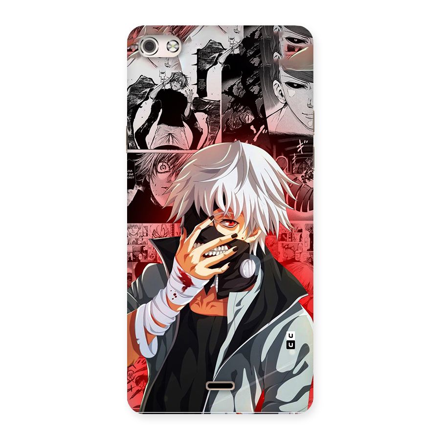 Kaneki Ken Manga Style Back Case for Canvas Silver 5