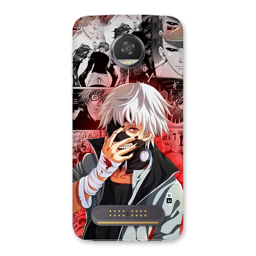 Kaneki Ken Manga Style Back Case for Moto Z2 Play