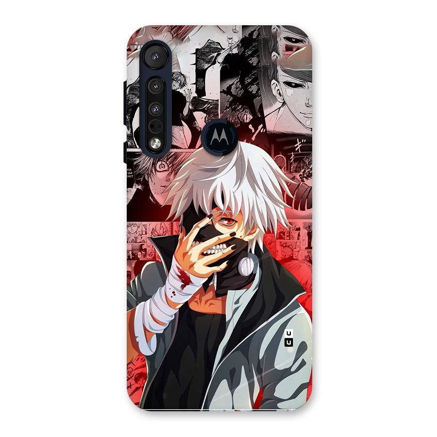 Kaneki Ken Manga Style Back Case for Motorola One Macro