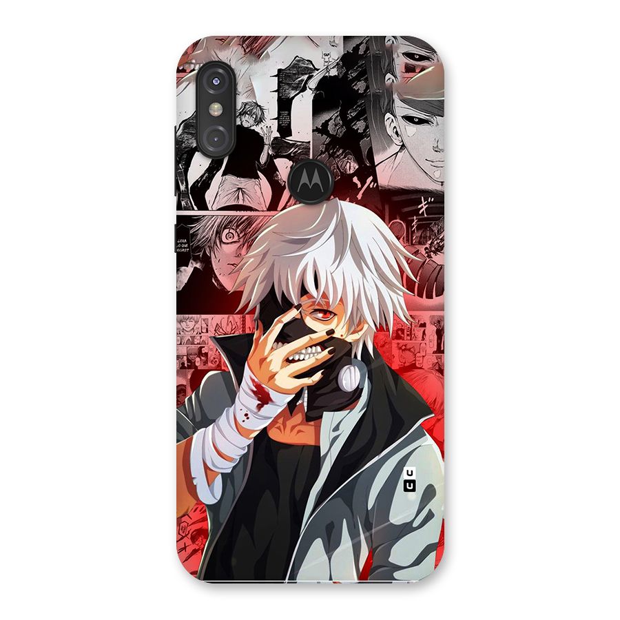 Kaneki Ken Manga Style Back Case for Motorola One Power