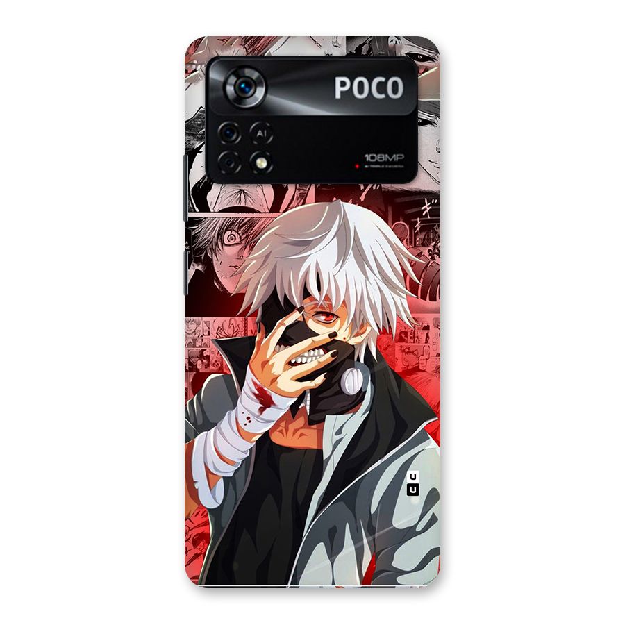 Kaneki Ken Manga Style Back Case for Poco X4 Pro 5G