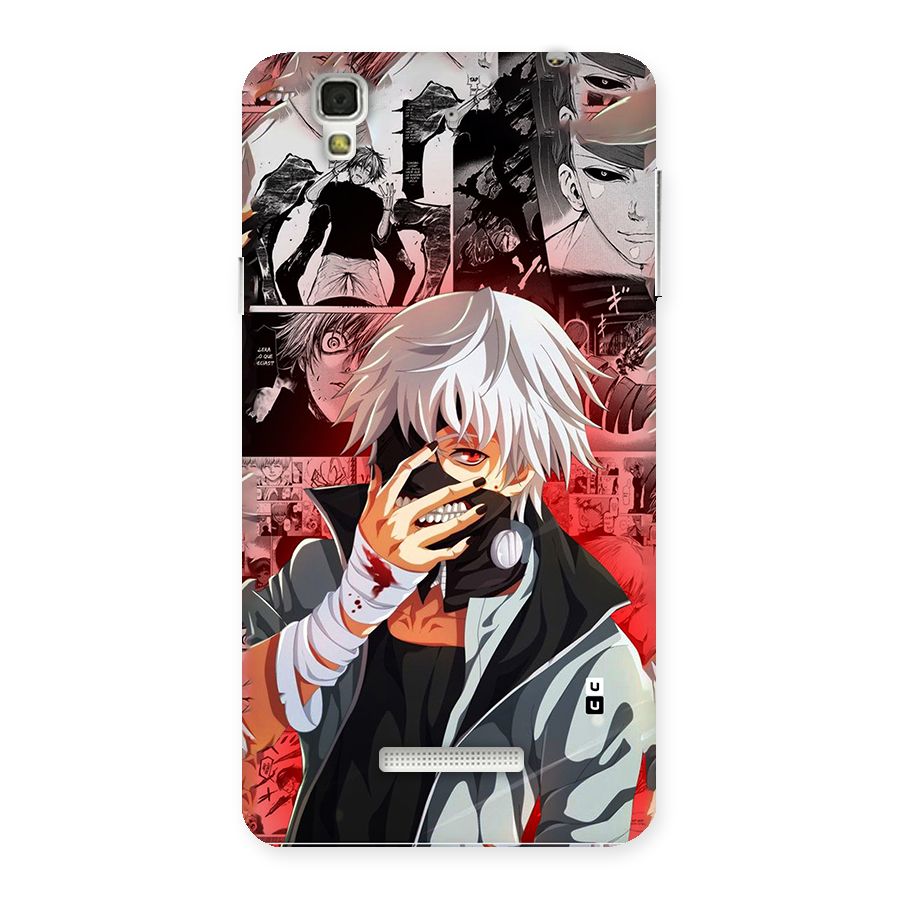 Kaneki Ken Manga Style Back Case for YU Yureka Plus