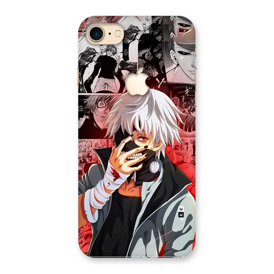 Kaneki Ken Manga Style Back Case for iPhone 7 Apple Cut