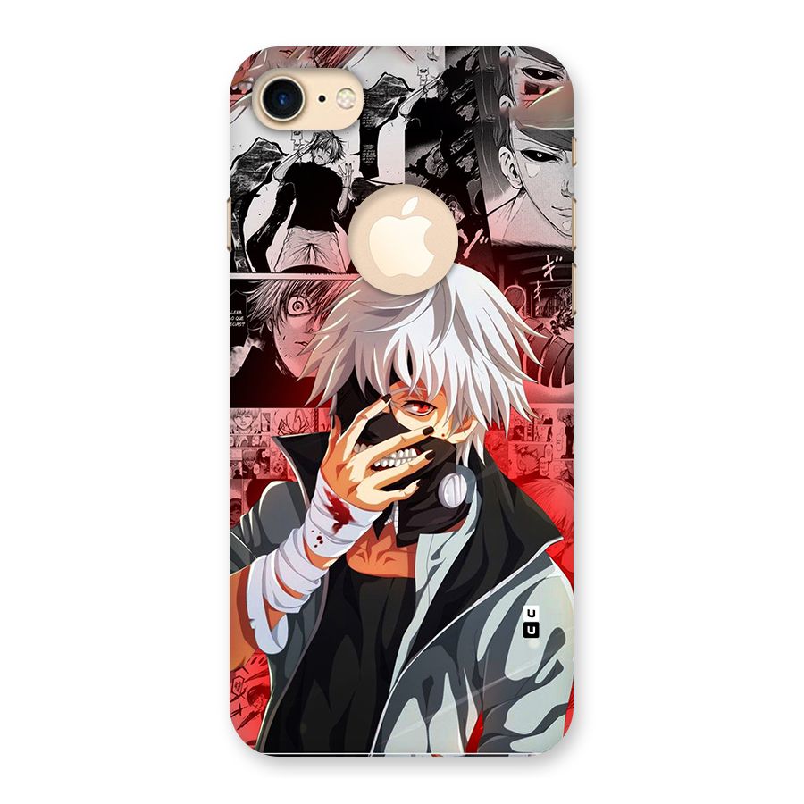 Kaneki Ken Manga Style Back Case for iPhone 7 Logo Cut