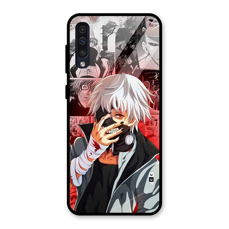 Kaneki Ken Manga Style Glass Back Case for Galaxy A30s