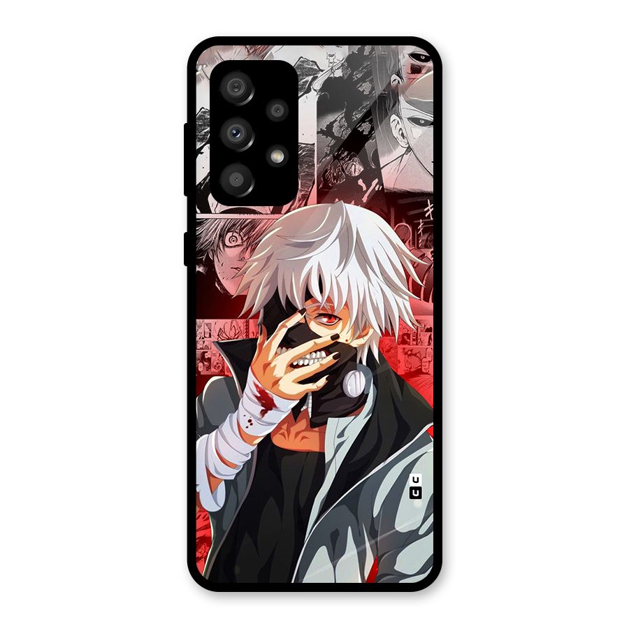 Kaneki Ken Manga Style Glass Back Case for Galaxy A32