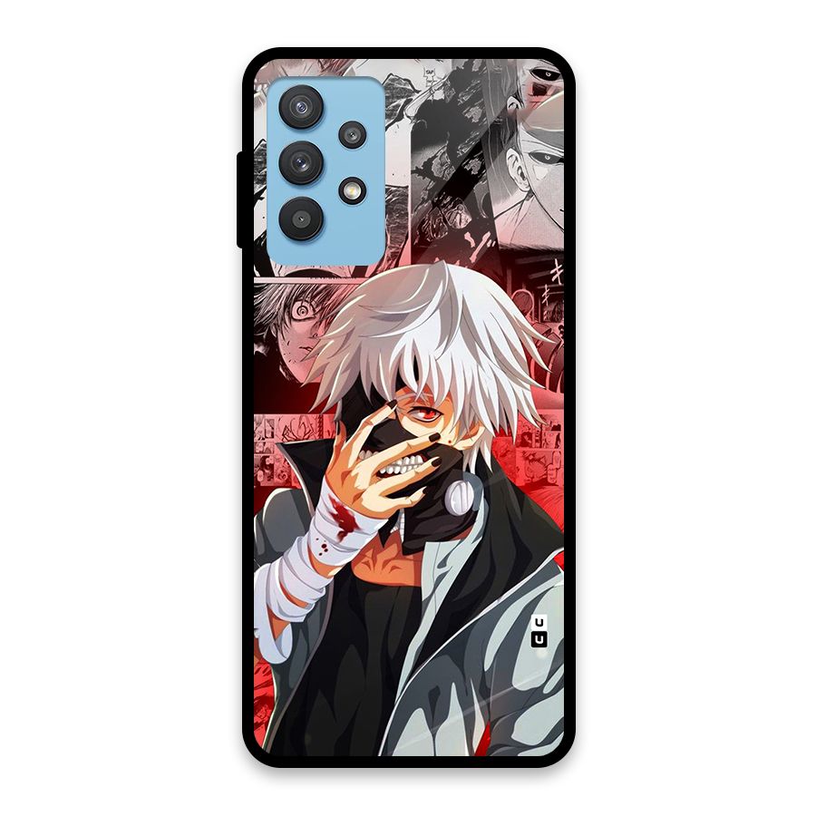 Kaneki Ken Manga Style Glass Back Case for Galaxy M32 5G