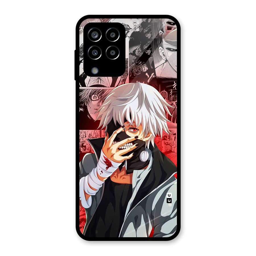 Kaneki Ken Manga Style Glass Back Case for Galaxy M33