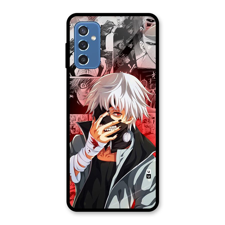 Kaneki Ken Manga Style Glass Back Case for Galaxy M52 5G