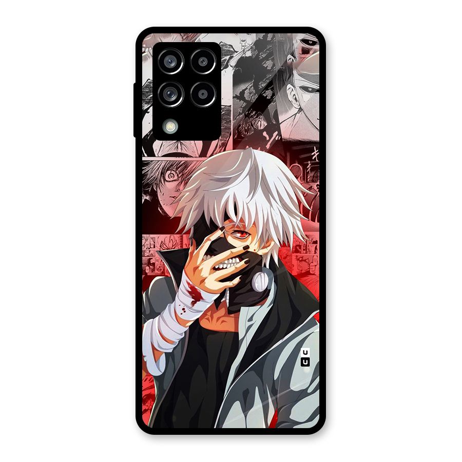 Kaneki Ken Manga Style Glass Back Case for Galaxy M53 5G