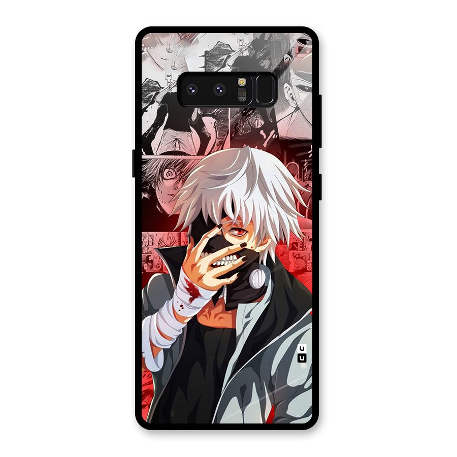 Kaneki Ken Manga Style Glass Back Case for Galaxy Note 8