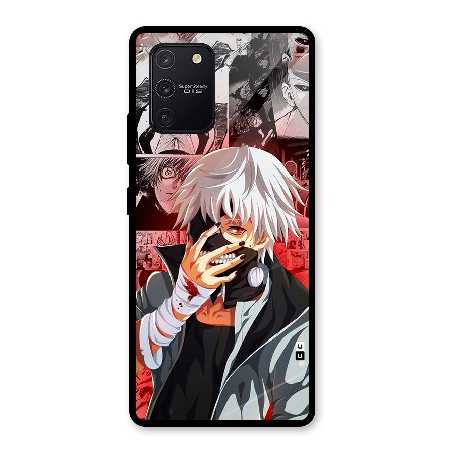 Kaneki Ken Manga Style Glass Back Case for Galaxy S10 Lite