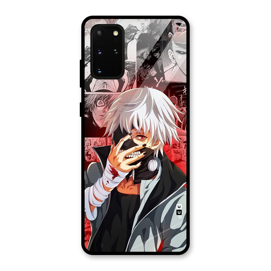 Kaneki Ken Manga Style Glass Back Case for Galaxy S20 Plus