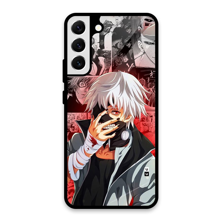 Kaneki Ken Manga Style Glass Back Case for Galaxy S22 Plus 5G