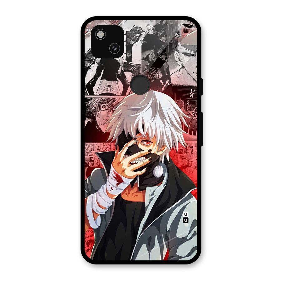 Kaneki Ken Manga Style Glass Back Case for Google Pixel 4a